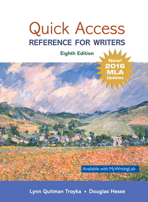 Quick Access: Reference for Writers, MLA Update... 0134701321 Book Cover