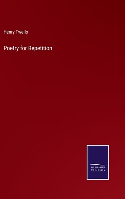 Poetry for Repetition 3375017391 Book Cover