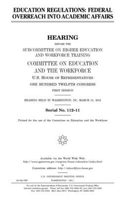 Education regulations: federal overreach into a... 1981855092 Book Cover