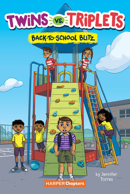 Twins vs. Triplets #1: Back-To-School Blitz 0063059452 Book Cover