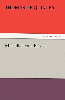 Miscellaneous Essays 3842426003 Book Cover