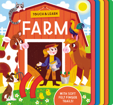 Touch & Learn: Farm: With Colorful Felt to Touc... 0593304136 Book Cover