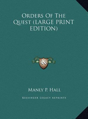 Orders of the Quest [Large Print] 1169889441 Book Cover
