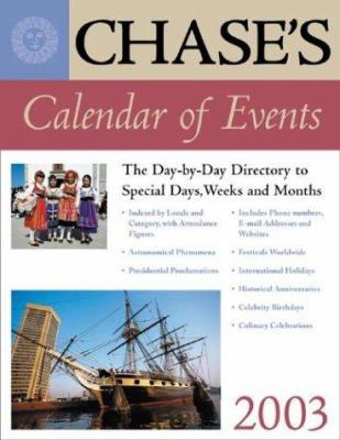 Chase's Calendar of Events: The Day-To-Day Dire... 0071390987 Book Cover