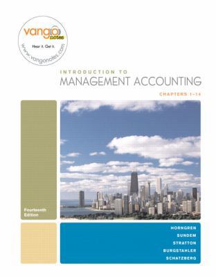 Introduction to Management Accounting, Chapters... 0136141501 Book Cover