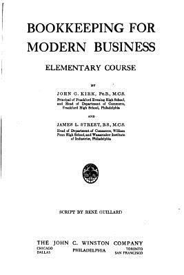 Bookkeeping for Modern Business 153024689X Book Cover