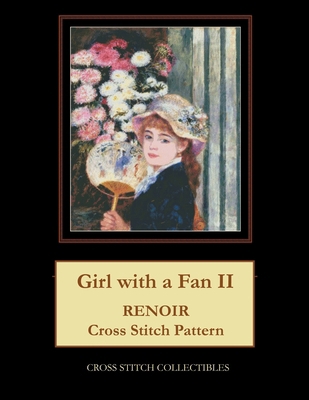 Girl with a Fan II: Renoir Cross Stitch Pattern [Large Print] 1985817829 Book Cover