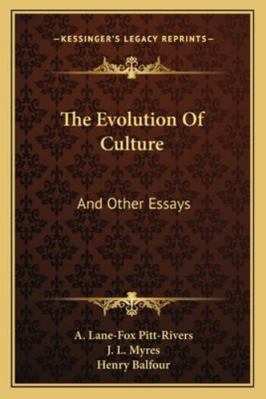 The Evolution Of Culture: And Other Essays 1163270415 Book Cover