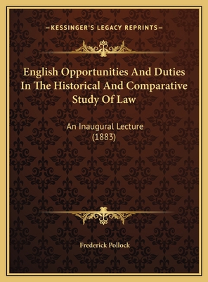 English Opportunities And Duties In The Histori... 1169533477 Book Cover