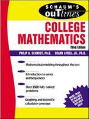 Schaum's Outline of College Mathematics (Schaum... 0071402276 Book Cover