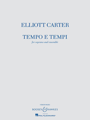 Tempo E Tempi: For Soprano and Ensemble 1495052346 Book Cover