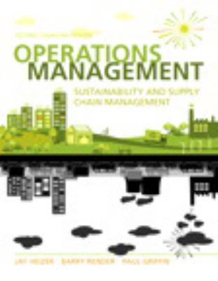 Operations Management: Sustainability and Suppl... 0133764346 Book Cover