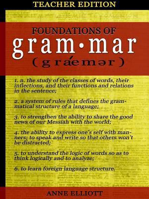 Foundations of Grammar: Teacher's Guide 1365169766 Book Cover