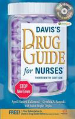 Davis's Drug Guide for Nurses [With CDROM] 0803628331 Book Cover