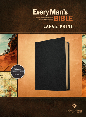 Every Man's Bible Nlt, Large Print (Genuine Lea... [Large Print] 149644793X Book Cover