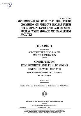 Recommendations from the Blue Ribbon Commission... 1975816382 Book Cover