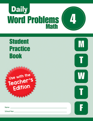 Daily Word Problems Math, Grade 4 Student Workbook 1629388823 Book Cover