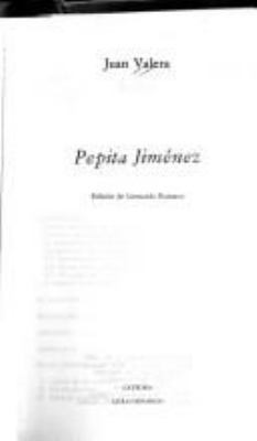 Pepita Jimenez [Spanish] 8437608007 Book Cover