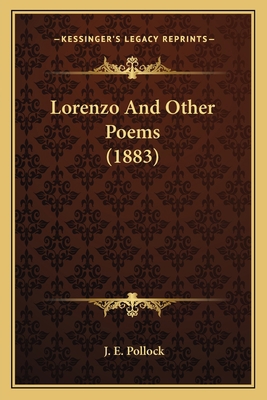 Lorenzo And Other Poems (1883) 1164084569 Book Cover