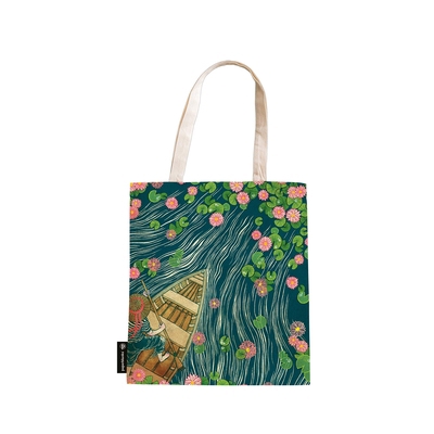 Lotus River Canvas Bag by Paperblanks (Living w... 0349715734 Book Cover