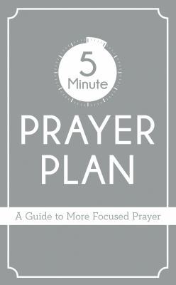 5-Minute Prayer Plan: A Guide to More Focused P... 1683224620 Book Cover