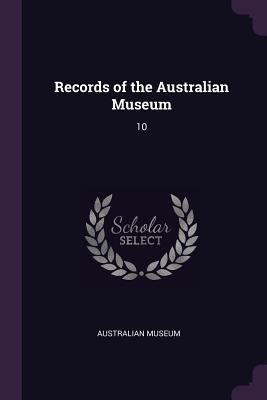 Records of the Australian Museum: 10 1378212460 Book Cover