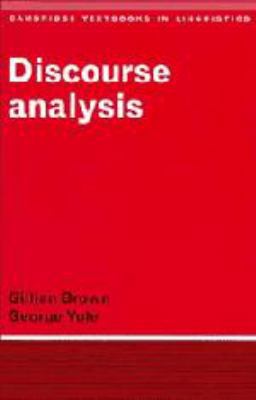 Discourse Analysis (Cambridge Textbooks in Ling... 0521241448 Book Cover