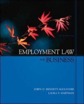 Employment Law for Business 0073028959 Book Cover