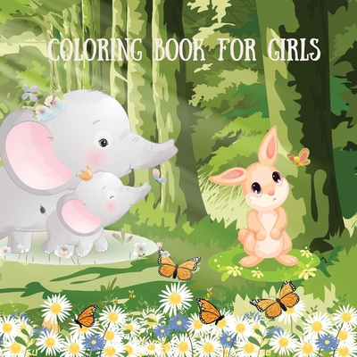 Coloring book for girls: Coloring book with cut... 8835347076 Book Cover