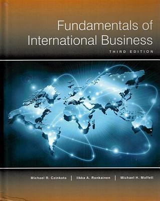 Fundamentals of International Business-3rd ed 0990740536 Book Cover