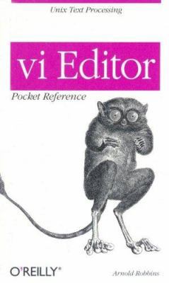 vi Editor Pocket Reference (Pocket Reference (O... 1565924975 Book Cover