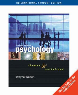 Psychology: Themes and Variations (Ise) 0495170380 Book Cover