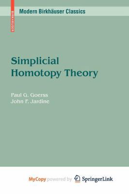 Simplicial Homotopy Theory 3034601905 Book Cover
