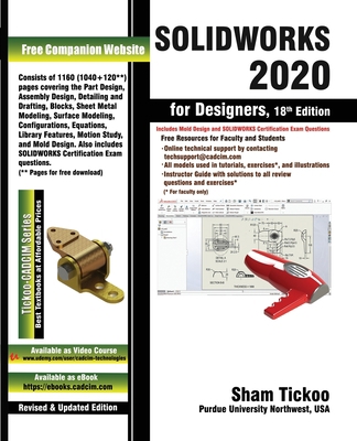 SOLIDWORKS 2020 for Designers, 18th Edition 1640570047 Book Cover