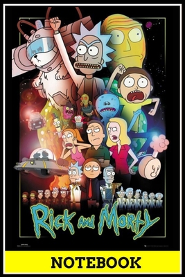 Rich and Morty notebook - best gift for Rich and Morty lovers: 6x9 inch, 120 pages, blank line, notepad, journal, Rich and Morty notebook, Rich and Morty office supplies