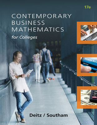 Contemporary Business Mathematics for Colleges 1305506685 Book Cover