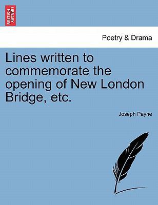 Lines Written to Commemorate the Opening of New... 1241541752 Book Cover