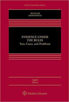 Evidence Under the Rules 1454849525 Book Cover