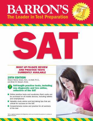 Barron's SAT with Online Tests 1438009984 Book Cover
