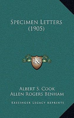 Specimen Letters (1905) 1164978233 Book Cover