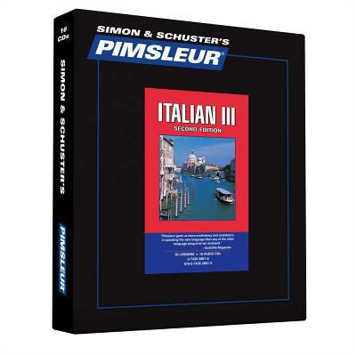 Pimsleur Italian Level 3 CD, 3: Learn to Speak ... 0743528816 Book Cover