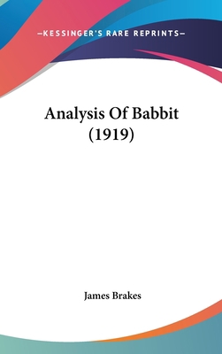 Analysis Of Babbit (1919) 1436628482 Book Cover