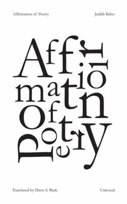 Affirmation of Poetry 1937561178 Book Cover