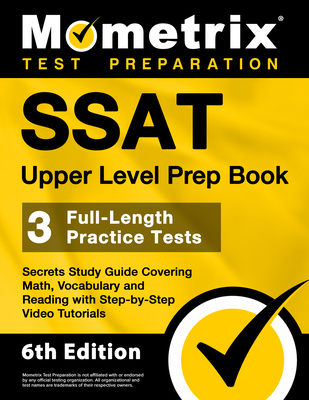 SSAT Upper Level Prep Book - 3 Full-Length Prac... 1516723228 Book Cover