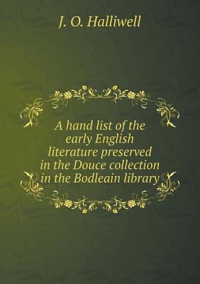 A hand list of the early English literature pre... 5518467907 Book Cover