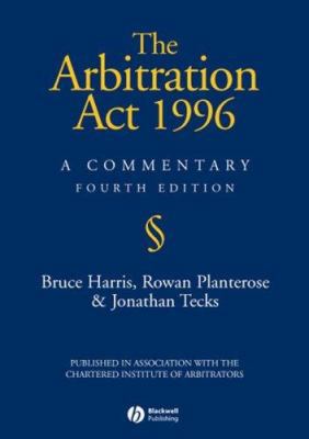 Arbitration Act 1996 4e 140513996X Book Cover