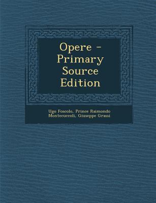 Opere [Italian] 1294508059 Book Cover