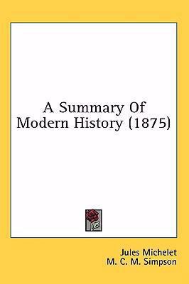 A Summary Of Modern History (1875) 1436998913 Book Cover