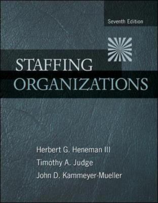 Staffing Organizations 0078112680 Book Cover