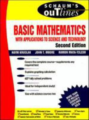 Schaum's Outline of Basic Mathematics with Appl... 0070371326 Book Cover